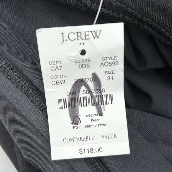 J Crew Factory maternity jean signature stretch Clean Black wash size 31 AO592 - Picture 7 of 11